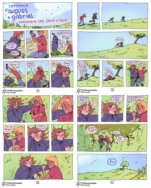 "Comment les Lions Crient" / 01/2025 / pen, digital colour