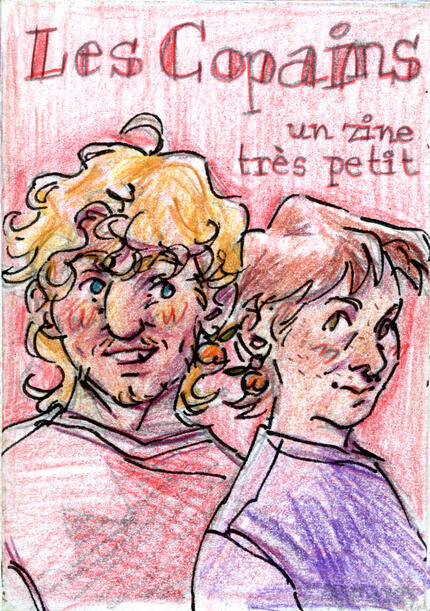 "Les Copains - un zine très petit" / 06/2023 / coloured pencil, ink [x]