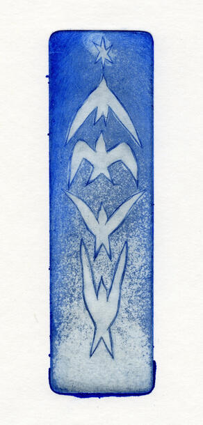 "Flight" / 05/2026 / etching (5x15cm)