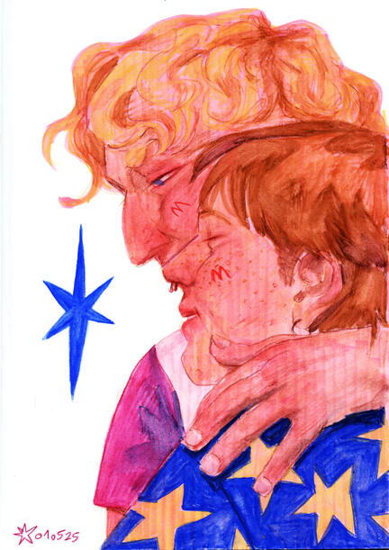 Untitled / 05/2025 / alcohol markers, watercolour pencils