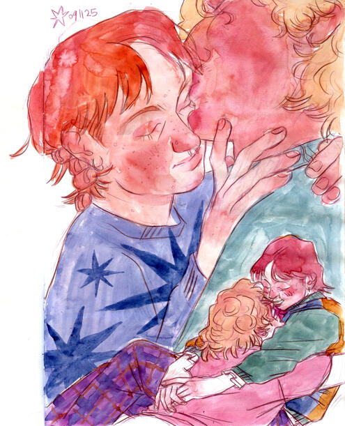 Untitled (Sketchbook Page) / 11/2025 / coloured pencil, watercolour