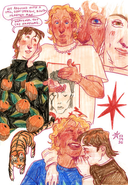 Untitled / 04/2025 / alcohol markers, coloured pencils