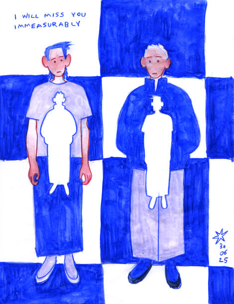 "I Already Do" / 06/2025 / watercolour pencils