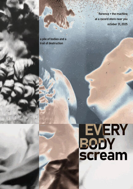 "Everybody Scream 2" / fanposter for Everybody Scream (Florence + the Machine, 2025) / 11/2025